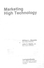 Marketing High Technology
