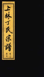 上林丁氏宗谱 卷12-卷15