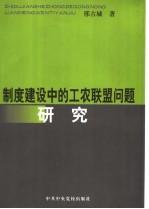 制度建设中的工农联盟问题研究
