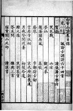 白香山诗集 目录