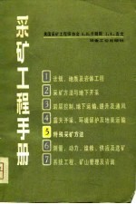 采矿工程手册 第5分册 特殊采矿方法