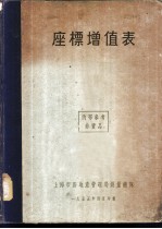 座标增值表
