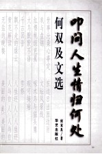 何双及文选 上 叩问人生情归何处