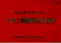 北京市石景山区 一九七二年国民经济统计资料