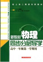 新教材物理同步分层导学 高中一年级 第一学期用