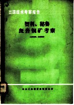 出国技术考察报告:智利、秘鲁斑岩铜矿考察
