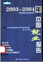 2003-2004年：中国就业报告 中国积极就业政策的实践