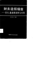 财务造假稽查 贪污、偷逃税案例与对策