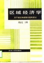 区域经济学 关于理论和政策问题的探讨