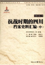 抗战时期的四川:档案史料汇编 中