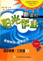 新课程阳光作业 人教统编版 初中物理三年级 上