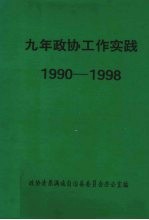 九年政协工作实践 1990-1998