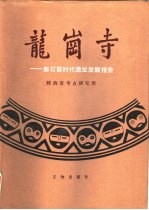 龙岗寺 新石器时代遗址发掘报告