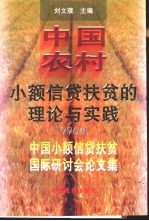 中国农村小额信贷扶贫的理论与实践 1996年中国小额信贷扶贫国际研讨会论文集