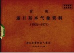 富阳逐日基本气象资料 1955-1977年