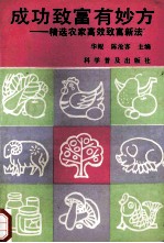 成功致富有妙方 精选农家高效致富新法