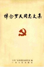 悼念罗天同志文集