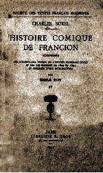 Histoire comique de francion