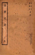 法学文选 下