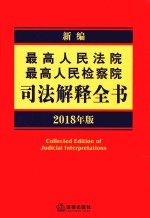 新编最高人民法院最高人民检察院司法解释全书 2018年版