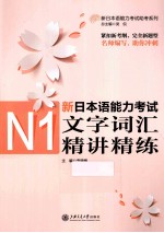 新日本语能力考试N1文字词汇精讲精练