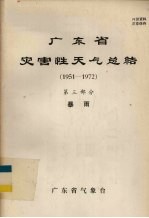 广东省灾害性天气总结 1951-1972 第3部分 暴雨