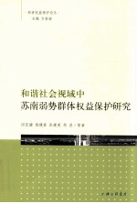 和谐社会视域中苏南弱势群体权益保护研究