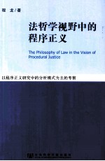 法哲学视野中的程序正义 以程序正义研究中的分析模式为主的考察