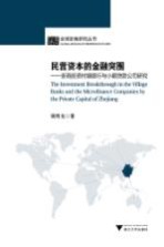 民营资本的金融突围 浙商投资村镇银行与小额贷款公司研究