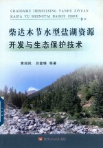 柴达木节水型盐湖资源开发与生态保护技术