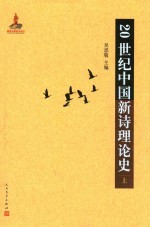 20世纪中国新诗理论史 上