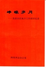 峥嵘岁月:茂县分区地方工作团回忆录