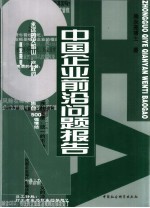中国企业前沿问题报告