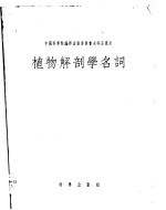 植物解剖学名词