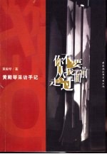 你不要从我面前走过 黄殿琴采访手记