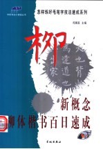 怎样练好毛笔字技法速成系列 新概念柳体楷书百日速成