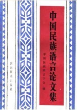 中国民族语言论文集