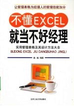 不懂Excel就当不好经理 实用管理表格及其设计方法大全