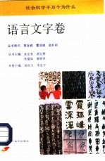 社会科学千万个为什么 语言文字卷
