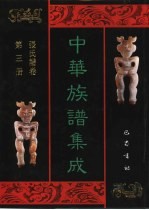 中华族谱集成 张氏谱卷 第3册