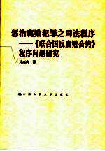 惩治腐败犯罪之司法程序 《联合国反腐败公约》程序问题研究
