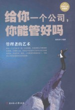 给你一个公司，你能管好吗 管理者的艺术 超值白金典藏版