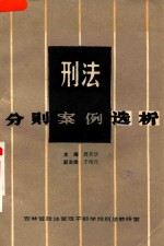 刑法分则案例选析 下