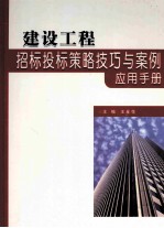 建设工程招标投标策略技巧与案例应用手册 中