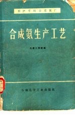 合成氨生产工艺 日产千吨合成氨厂