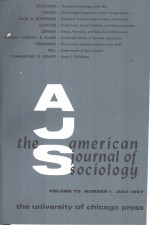 THEAMERICANJOURNALOFSOCIOL-OGY VOL.73N1-6 1967-68