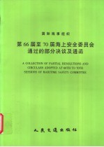 国际海事组织 第66届至70届海上安全委员会通过的部分决议及通函