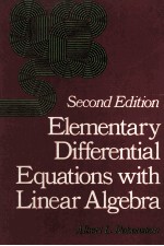 ELEMENTARY DIFFERENTIAL EQUATIONS WITH LINEAR ALGEBRA SECOND EDITION