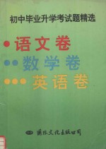 初中毕业升学考试题精选 语文卷 数学卷 英语卷