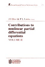 Pitman Research Notes In Mathematics Series 155 Contributions To Nonlinear Partial Differential Equa
